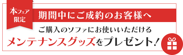 メンテナンスグッズプレゼント
