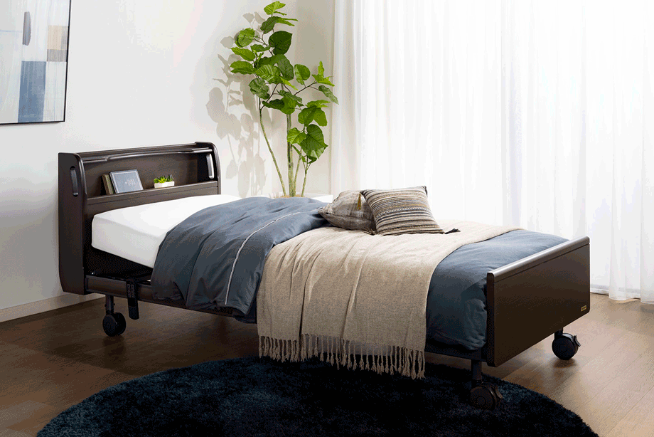 どのお部屋スタイルにも合わせやすい電動ベッド