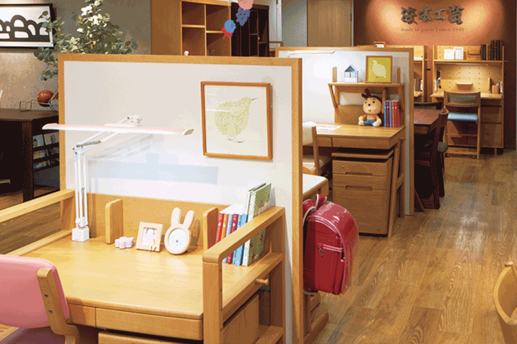 浜本工芸大阪ショールーム展示の様子